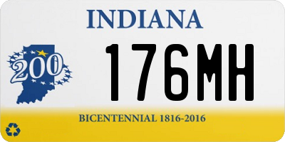 IN license plate 176MH