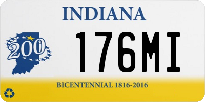 IN license plate 176MI