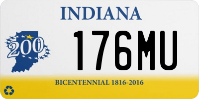 IN license plate 176MU