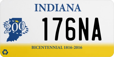 IN license plate 176NA