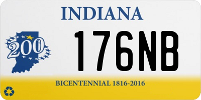 IN license plate 176NB