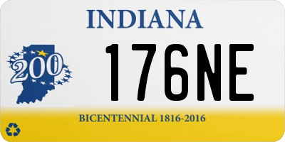 IN license plate 176NE