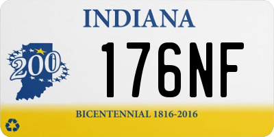 IN license plate 176NF