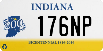 IN license plate 176NP