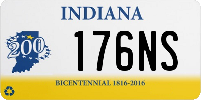 IN license plate 176NS