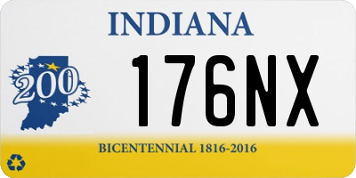 IN license plate 176NX