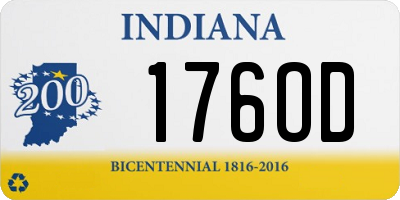 IN license plate 176OD