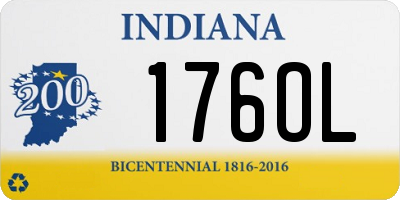 IN license plate 176OL