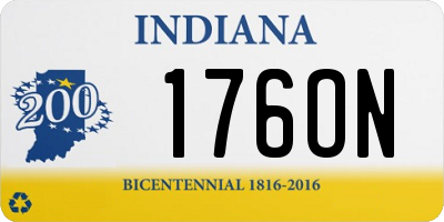 IN license plate 176ON