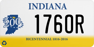 IN license plate 176OR