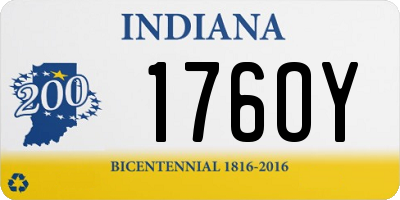 IN license plate 176OY