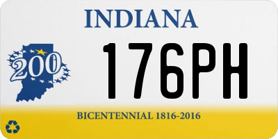 IN license plate 176PH