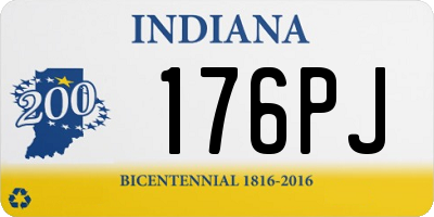 IN license plate 176PJ