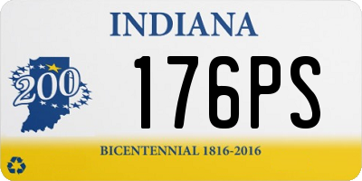 IN license plate 176PS