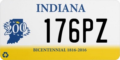 IN license plate 176PZ