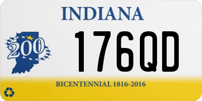 IN license plate 176QD