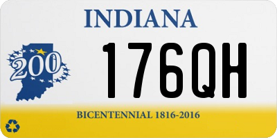 IN license plate 176QH