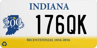 IN license plate 176QK