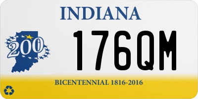 IN license plate 176QM