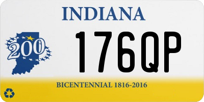 IN license plate 176QP