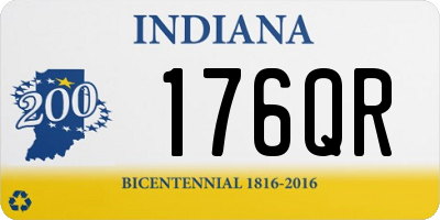 IN license plate 176QR