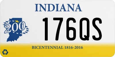 IN license plate 176QS