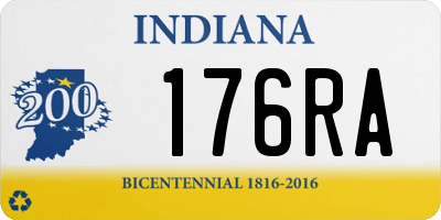 IN license plate 176RA