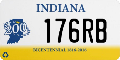 IN license plate 176RB