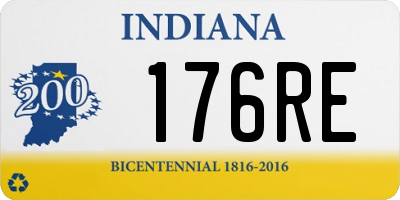 IN license plate 176RE