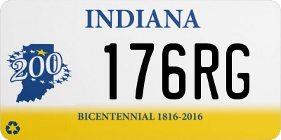 IN license plate 176RG