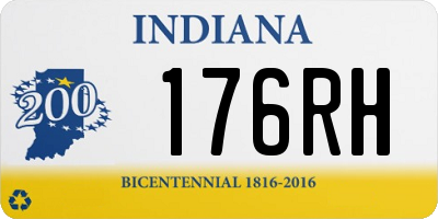 IN license plate 176RH