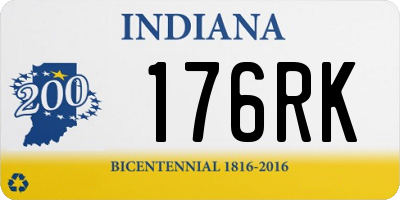 IN license plate 176RK