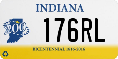IN license plate 176RL