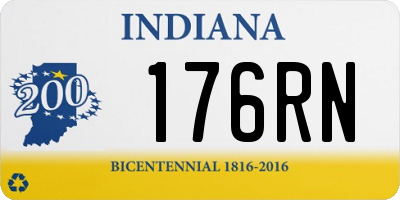 IN license plate 176RN