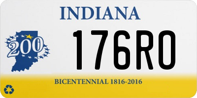 IN license plate 176RO