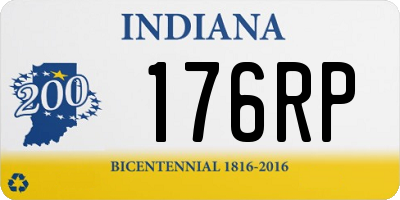 IN license plate 176RP