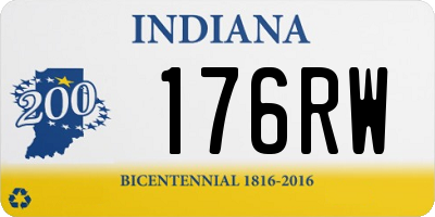 IN license plate 176RW