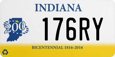 IN license plate 176RY