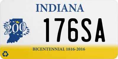 IN license plate 176SA