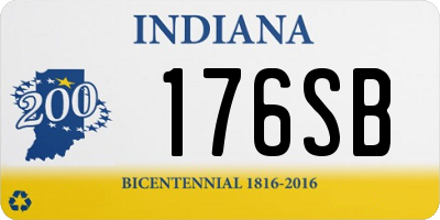 IN license plate 176SB