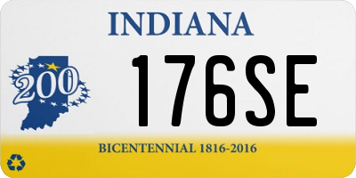 IN license plate 176SE