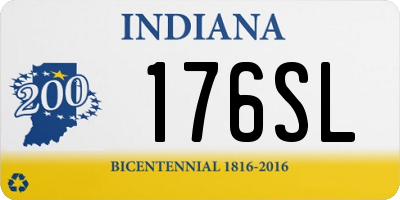 IN license plate 176SL