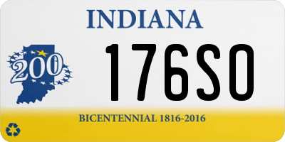 IN license plate 176SO