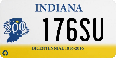 IN license plate 176SU