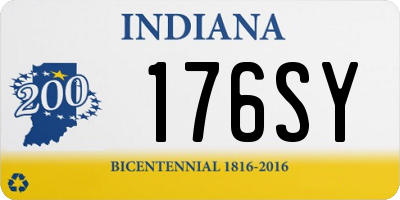 IN license plate 176SY