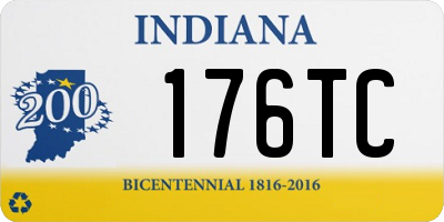 IN license plate 176TC