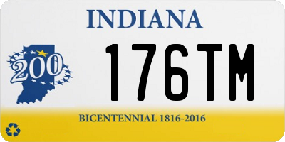 IN license plate 176TM