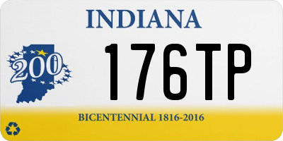 IN license plate 176TP