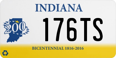 IN license plate 176TS