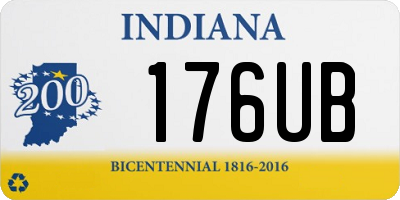 IN license plate 176UB